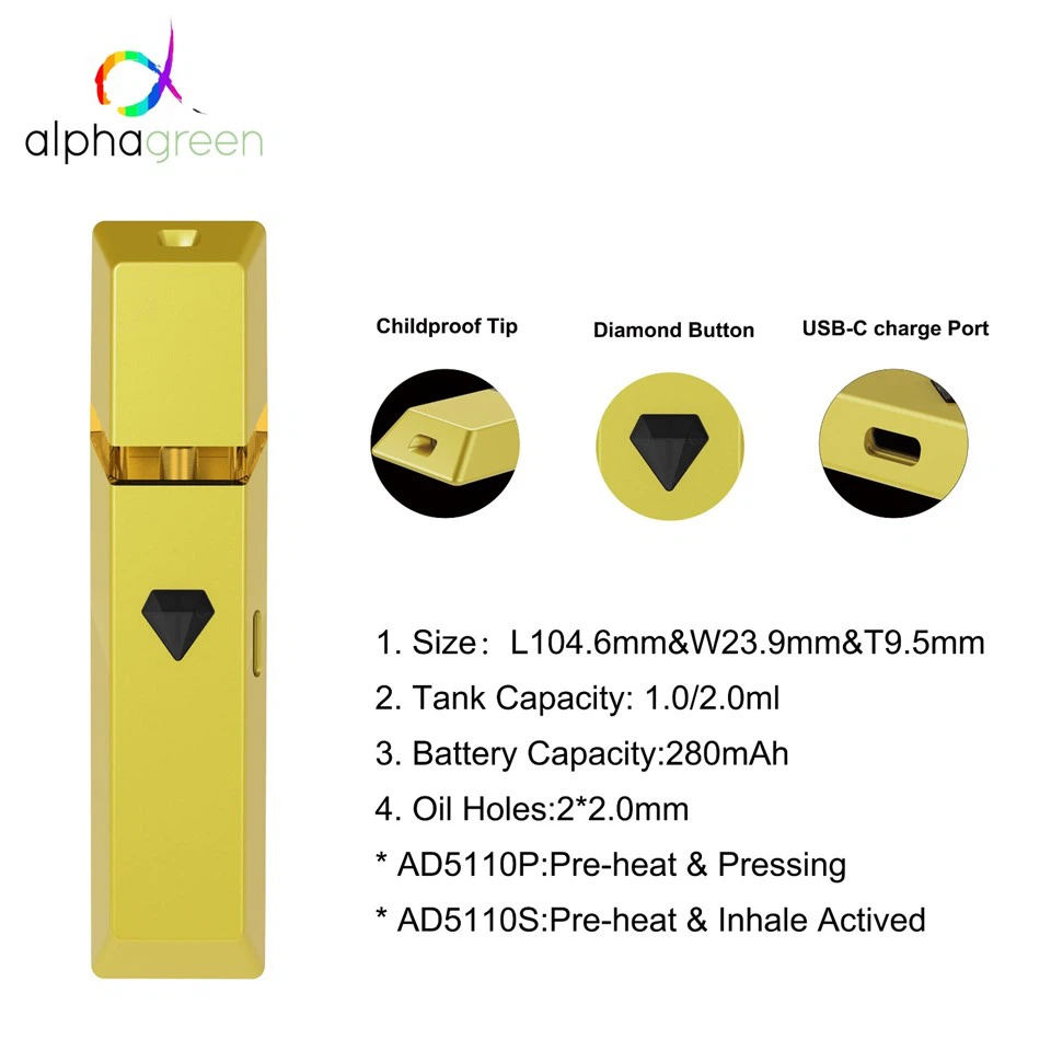 1gram All-in-one Golden Bar Vape